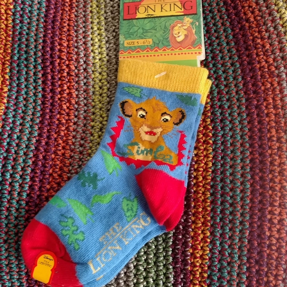 Simba Lion King Children's Socks Size 5-6